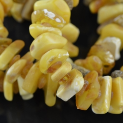  Amber bracelet matt color beads